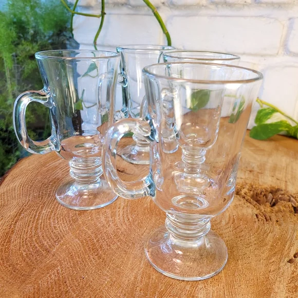 Set of 4 Irish coffee/cappuccino mugs - Picture 5 of 14